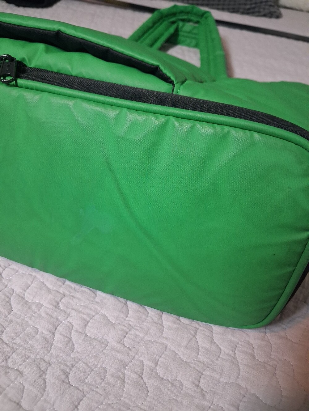Calpak Luka Expandable Laptop Tote Green Carry On Shoulder Bag Travel School - Picture 10 of 10